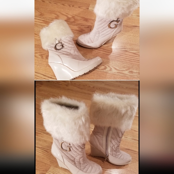 Guess fur wedge boots - Picture 3 of 3